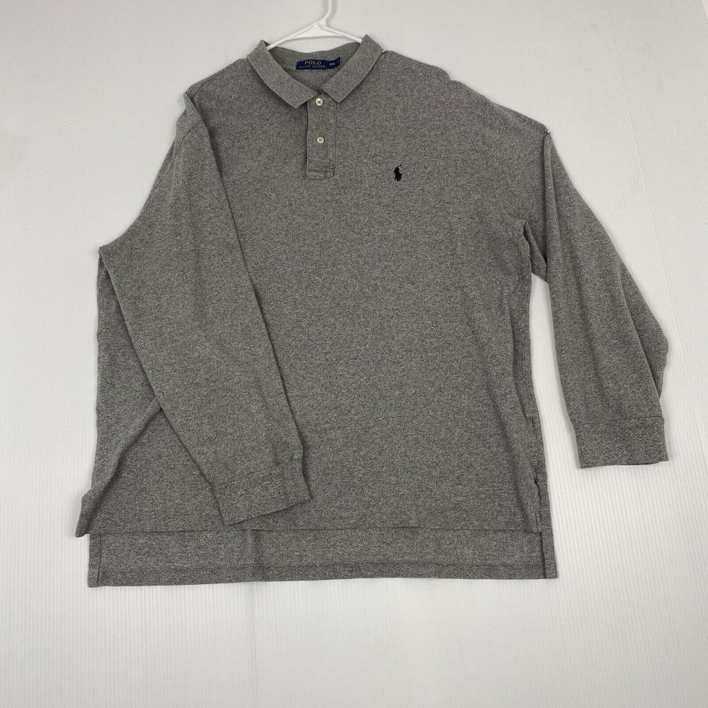 Polo Ralph Lauren Men's Size XXL Pullover Sweatshirt Gray Cotton Sweater - Picture 10 of 12
